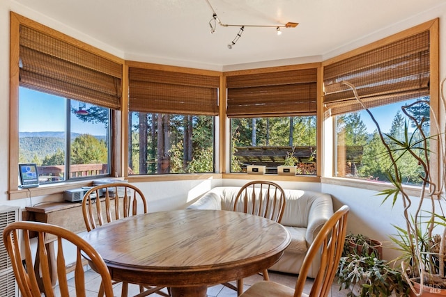 dining area featuring tile patterned floors