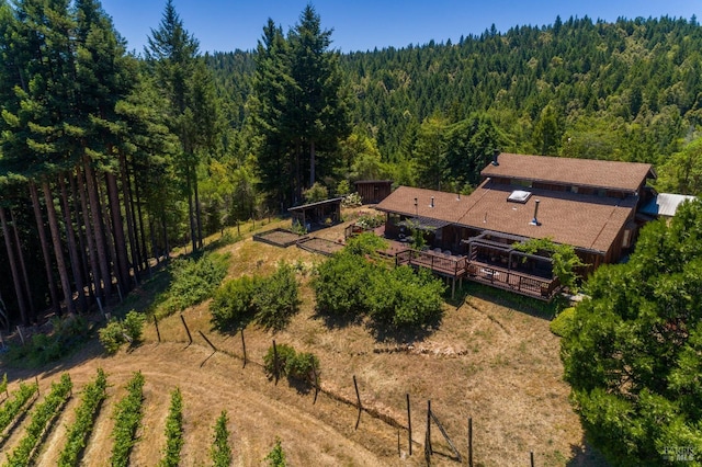 bird's eye view featuring a rural view