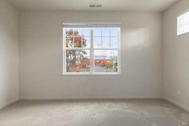 view of carpeted empty room