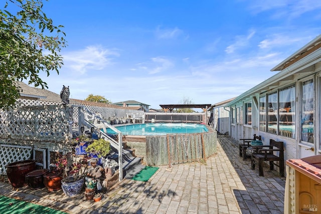 view of pool with a patio