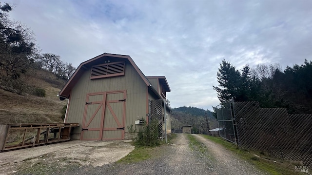 view of outbuilding