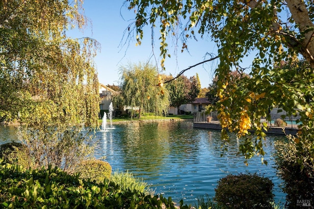 view of water feature