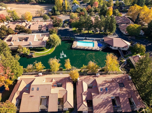 13 Fountain Grove Cir, Napa, CA 94558 - aerial perspective of suburban area featuring a pool