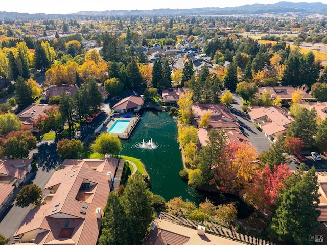bird's eye view featuring a residential view