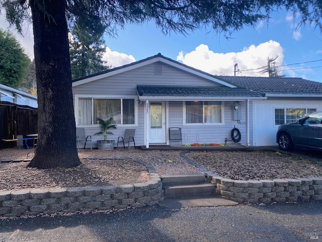 view of ranch-style house