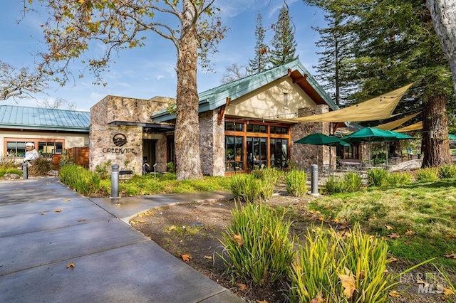 3473 Tice Creek Dr Unit 1, Walnut Creek, CA 94595 - view of front of property featuring stone siding