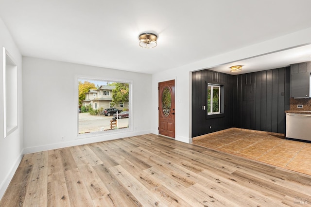 interior space featuring a healthy amount of sunlight and light wood-type flooring