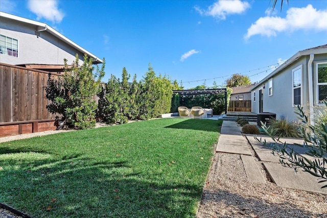 view of yard with a patio