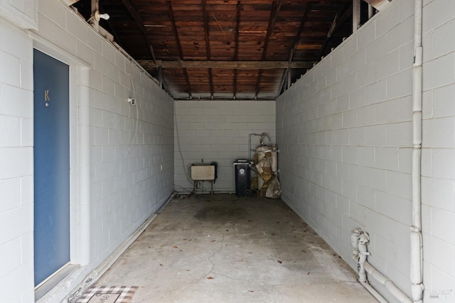 view of basement