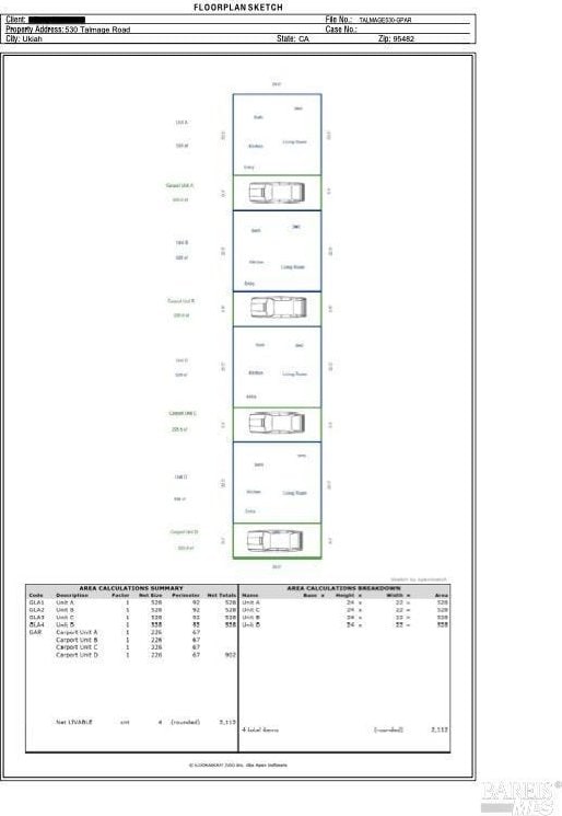 530 Talmage Rd, Ukiah, CA 95482 - floor plan / room layout