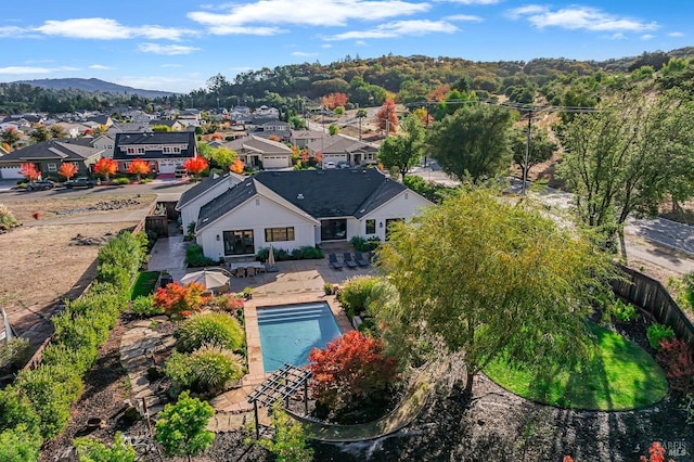 birds eye view of property featuring a residential view