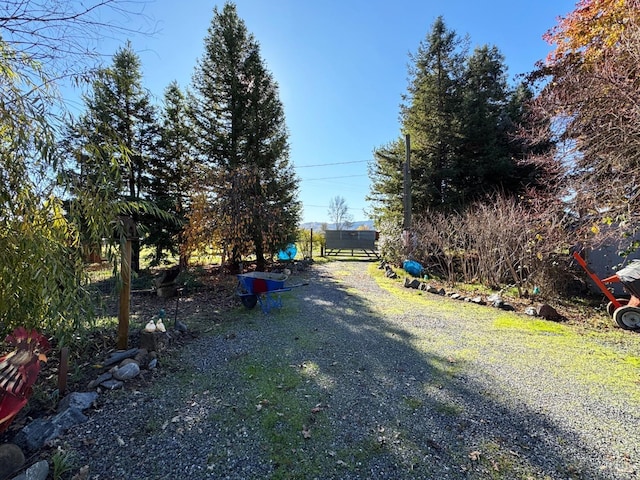 view of road