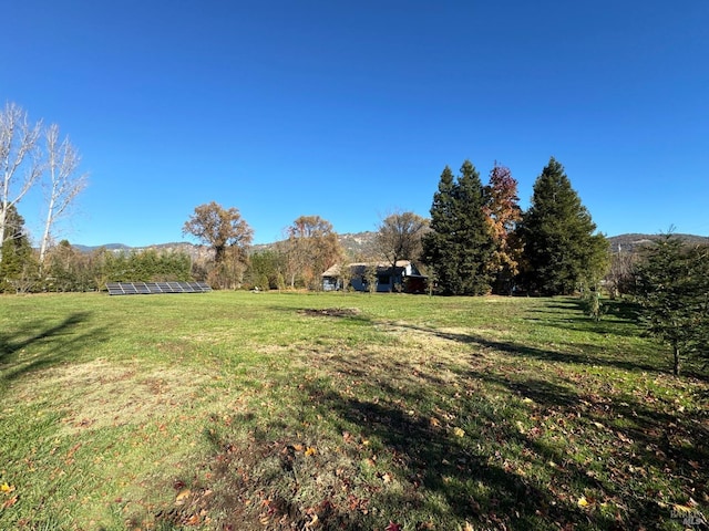 view of yard featuring a rural view