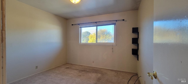 view of carpeted empty room