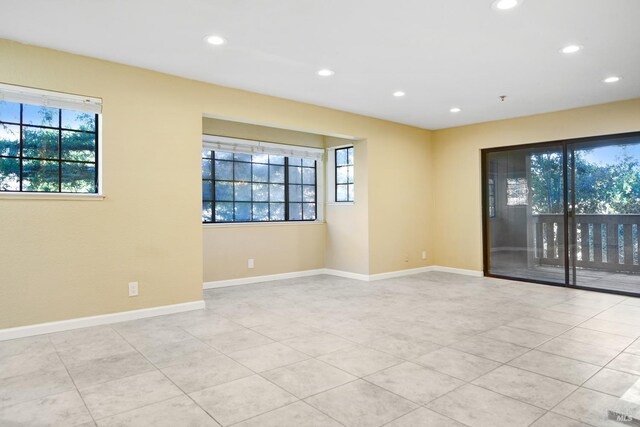 view of tiled empty room