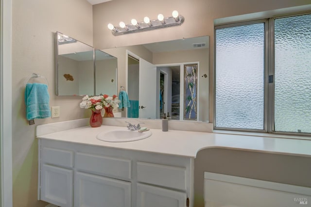 bathroom with vanity