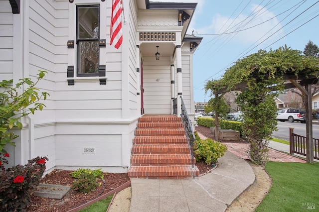 view of entrance to property