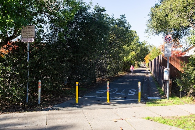 view of road