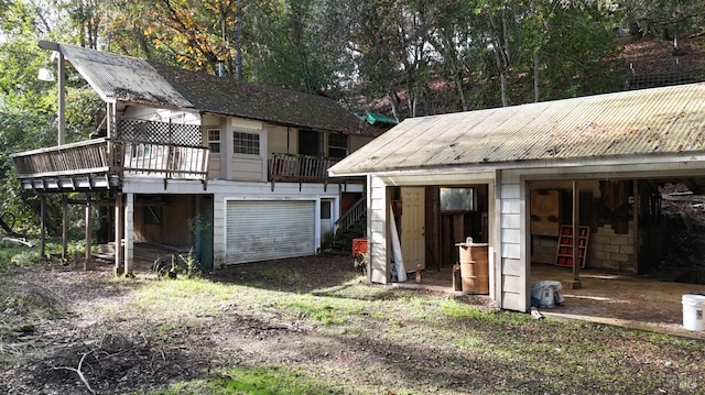 exterior space with a deck