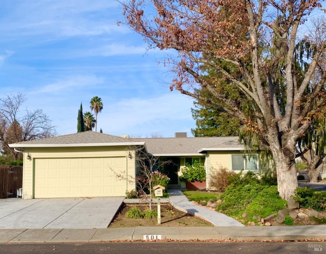 ranch-style house with a garage