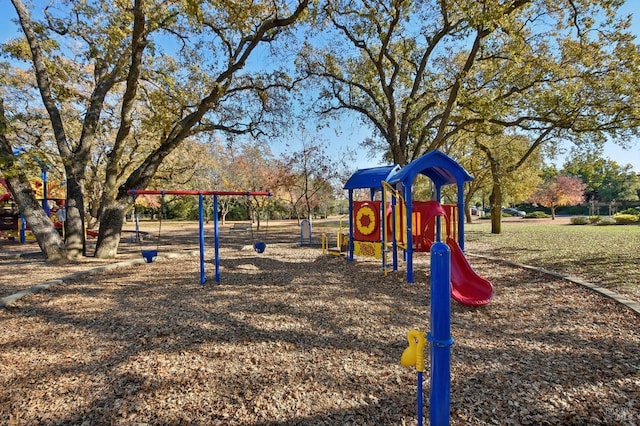 view of jungle gym