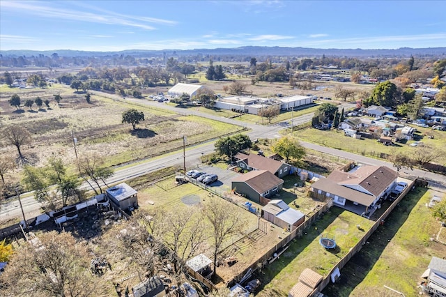 aerial view featuring a rural view