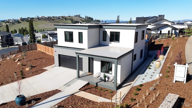 modern home with a garage