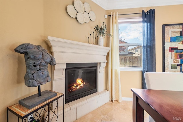 interior details featuring crown molding