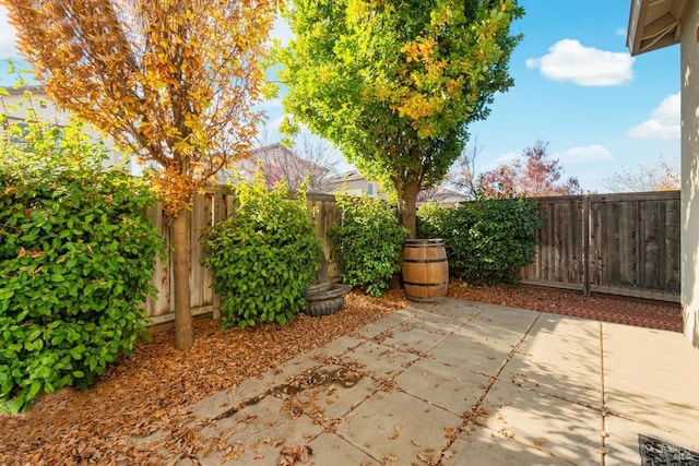 view of patio / terrace featuring a fenced backyard
