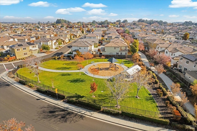 aerial view featuring a residential view