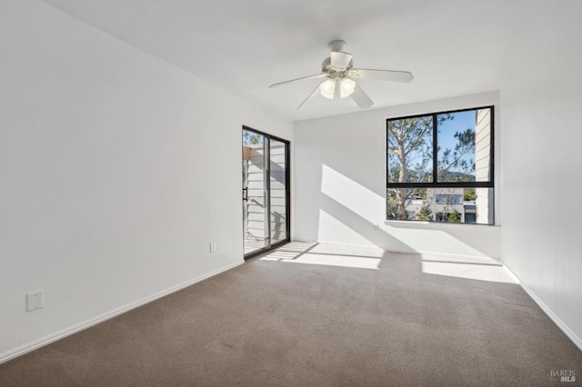 955 Via Casitas, Greenbrae, CA 94904 - unfurnished room featuring baseboards, ceiling fan, and carpet flooring