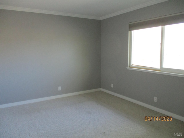 46 Tahoe Cir, Novato, CA 94947 - carpeted empty room with baseboards and ornamental molding