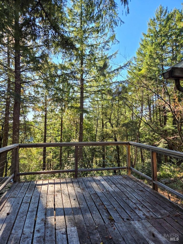 view of wooden terrace
