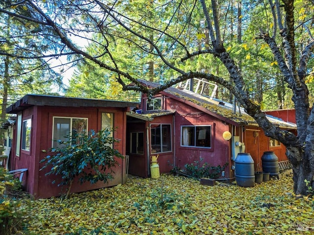 view of rear view of property