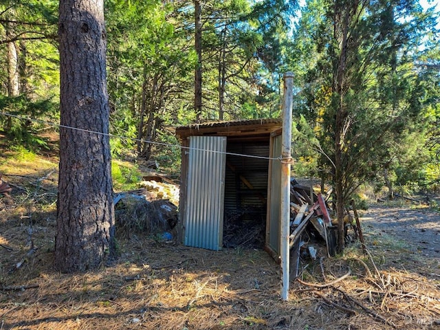 view of outbuilding with an outdoor structure