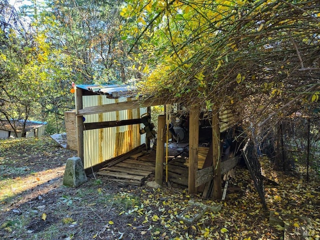 view of outbuilding with an outdoor structure