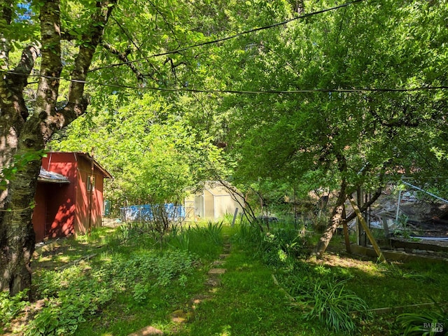 29500 Timberline Rd, Willits, CA 95490 - view of yard with a forest view