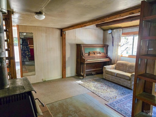 29500 Timberline Rd, Willits, CA 95490 - living area with wood walls