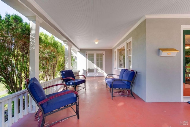 view of patio / terrace with covered porch