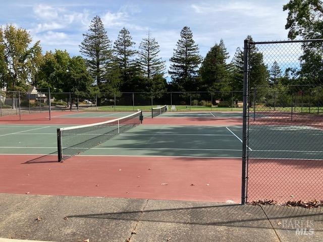 view of tennis court