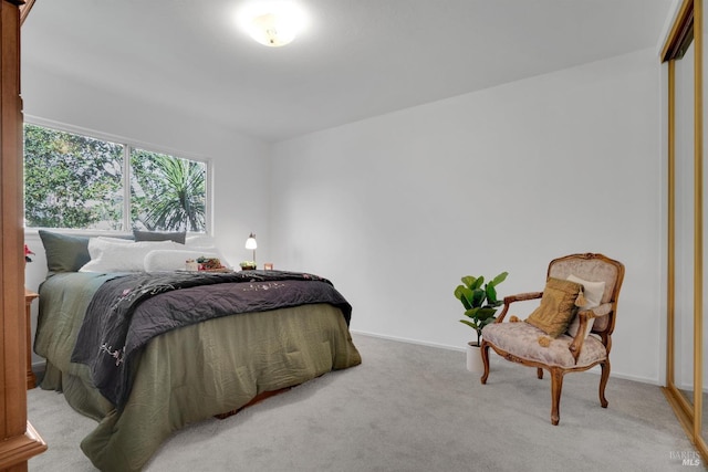 bedroom featuring carpet flooring