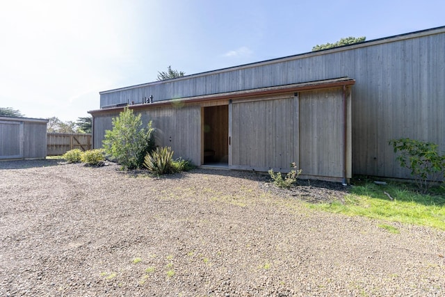 view of outbuilding