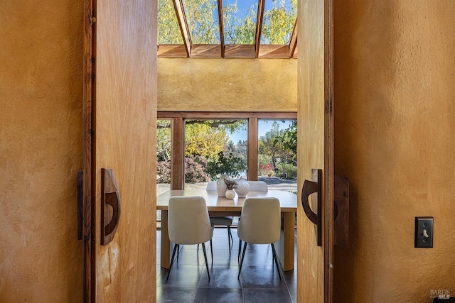 view of dining area