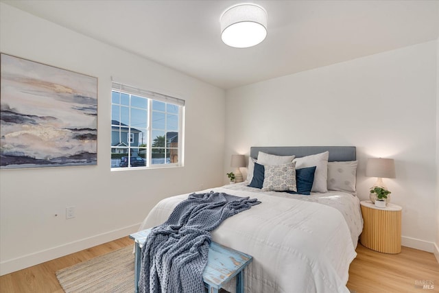 bedroom featuring hardwood / wood-style flooring