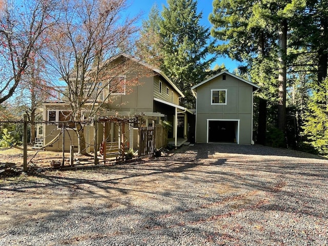 view of front of house featuring a garage