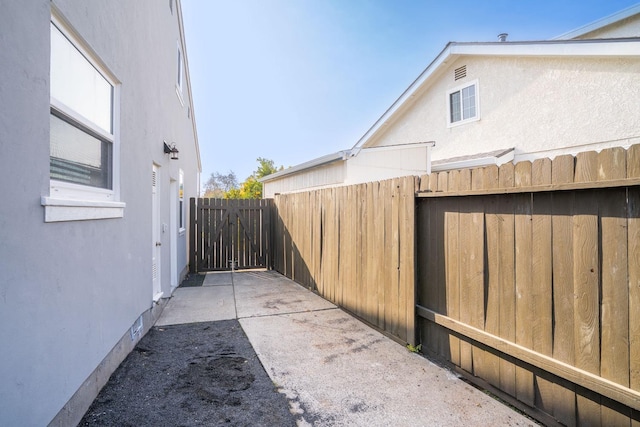 view of home's exterior featuring a patio area