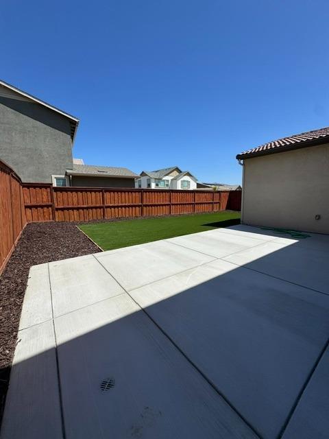 view of patio featuring a fenced backyard