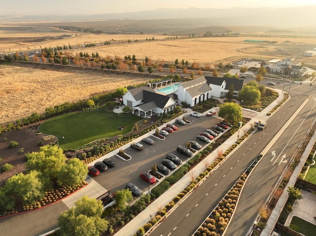 drone / aerial view featuring a rural view