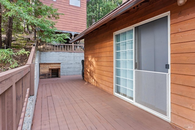 view of wooden terrace