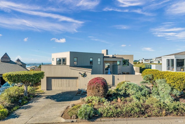 view of front of house featuring a garage